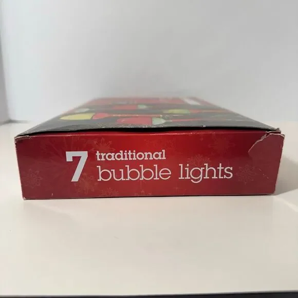 Sylvania Traditional Bubble Christmas Lights (7 count) New in Box - Picture 8 of 16